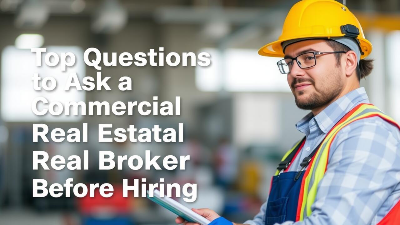 Top Questions to Ask a Commercial Real Estate Broker Before Hiring