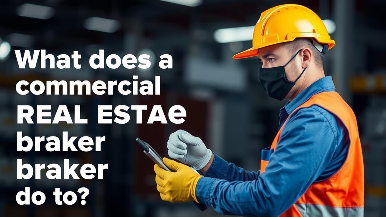 What does a commercial real estate broker do?